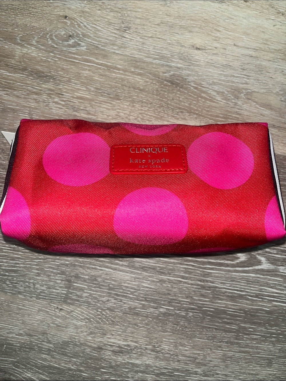 kate spade Red and Pink Polka Dot Cosmetic Case - Picture 2 of 5